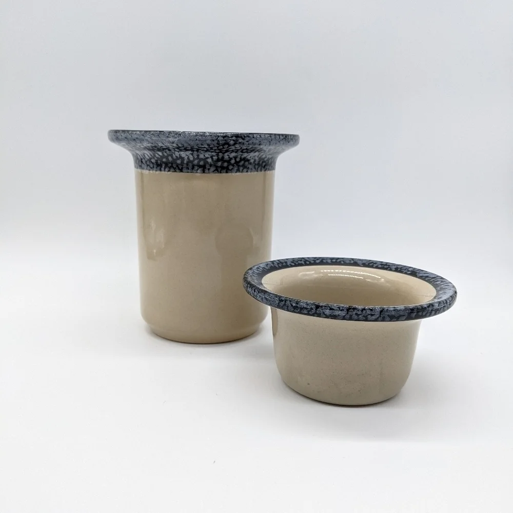 Snowman ceramic nesting jars
